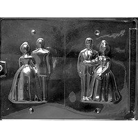 MOLD - 3D  BRIDE & GROOM 4 1/2" 