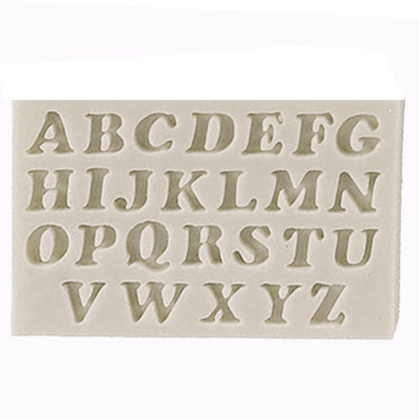 SILICONE MOLD - UPPER CASE LETTERS  3/8" A - Z