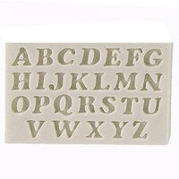 SILICONE MOLD - UPPER CASE LETTERS  3/8" A - Z