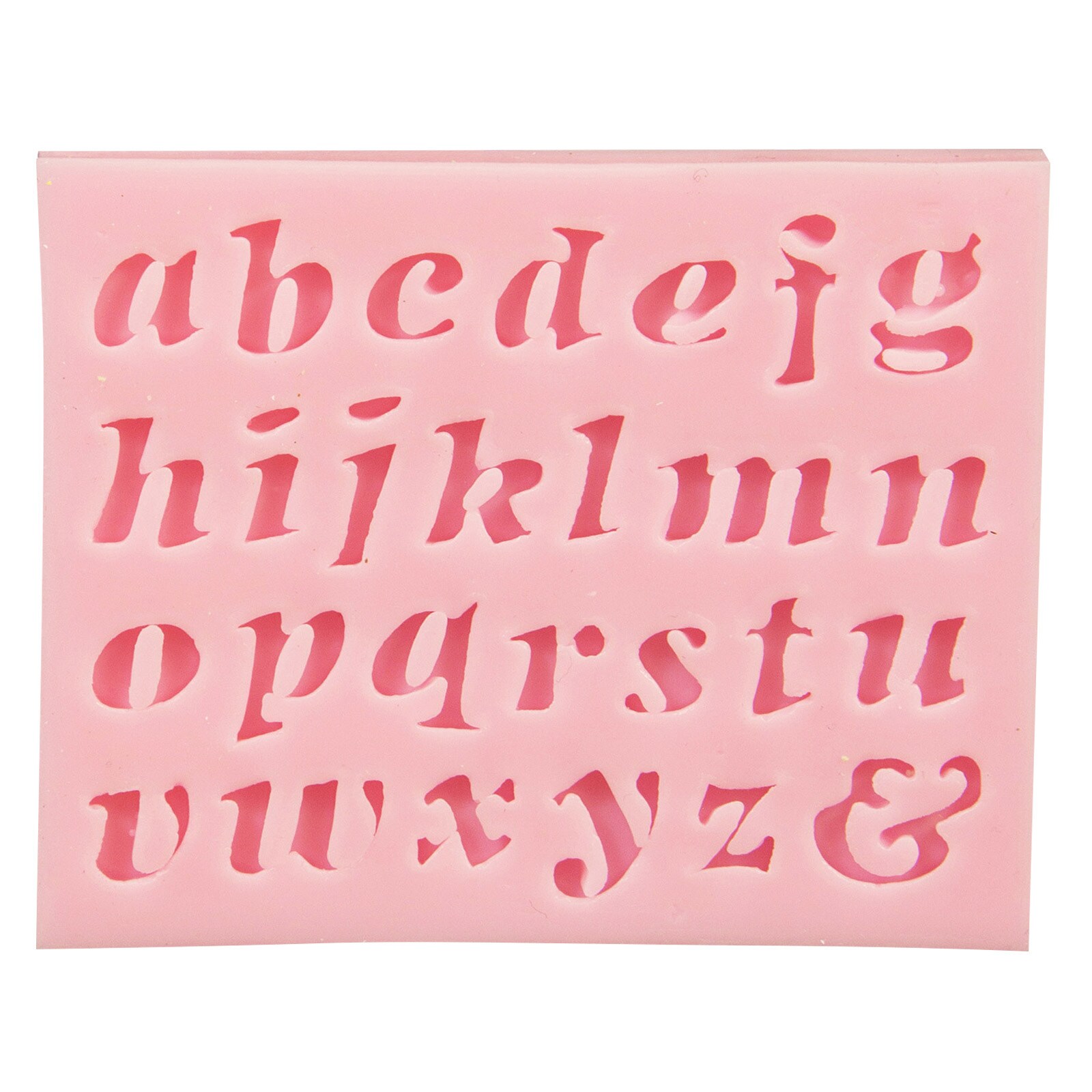 SILICONE MOLD - LOWER CASE LETTERS 3/8"
