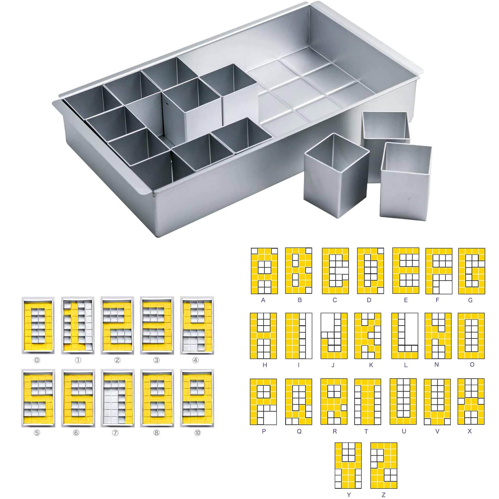 MAKE YOUR OWN LETTERS & NUMBERS CAKE PAN