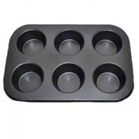 STANDARD MUFFIN PAN - 6 CAVITIES
