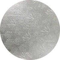 ROUND SILVER CAKE BOARD - 1/2" THICK - PACK OF 6