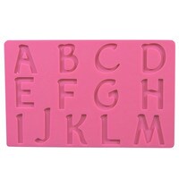 SILICONE MOLD - UPPER CASE LETTERS A TO M 1 1/2"