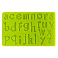 SILICONE MOLD - LOWER CASE LETTERS A TO Z - 3/4" - 1 3/8"