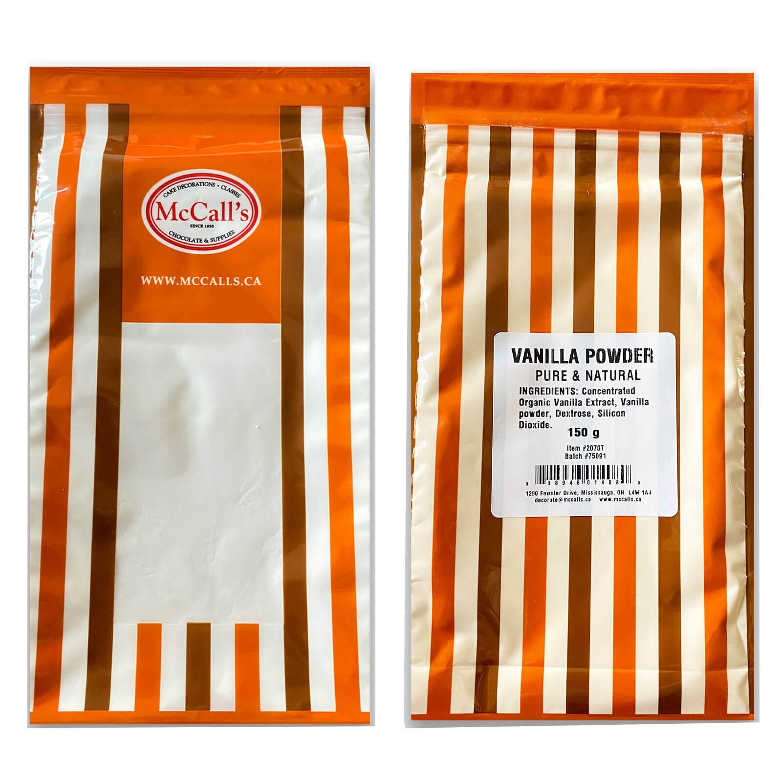 PURE & NATURAL VANILLA POWDER - 150 G