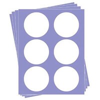 EDIBLE PAPER 3" ROUND - 24 SHEETS - 6 IMAGES PER SHEET