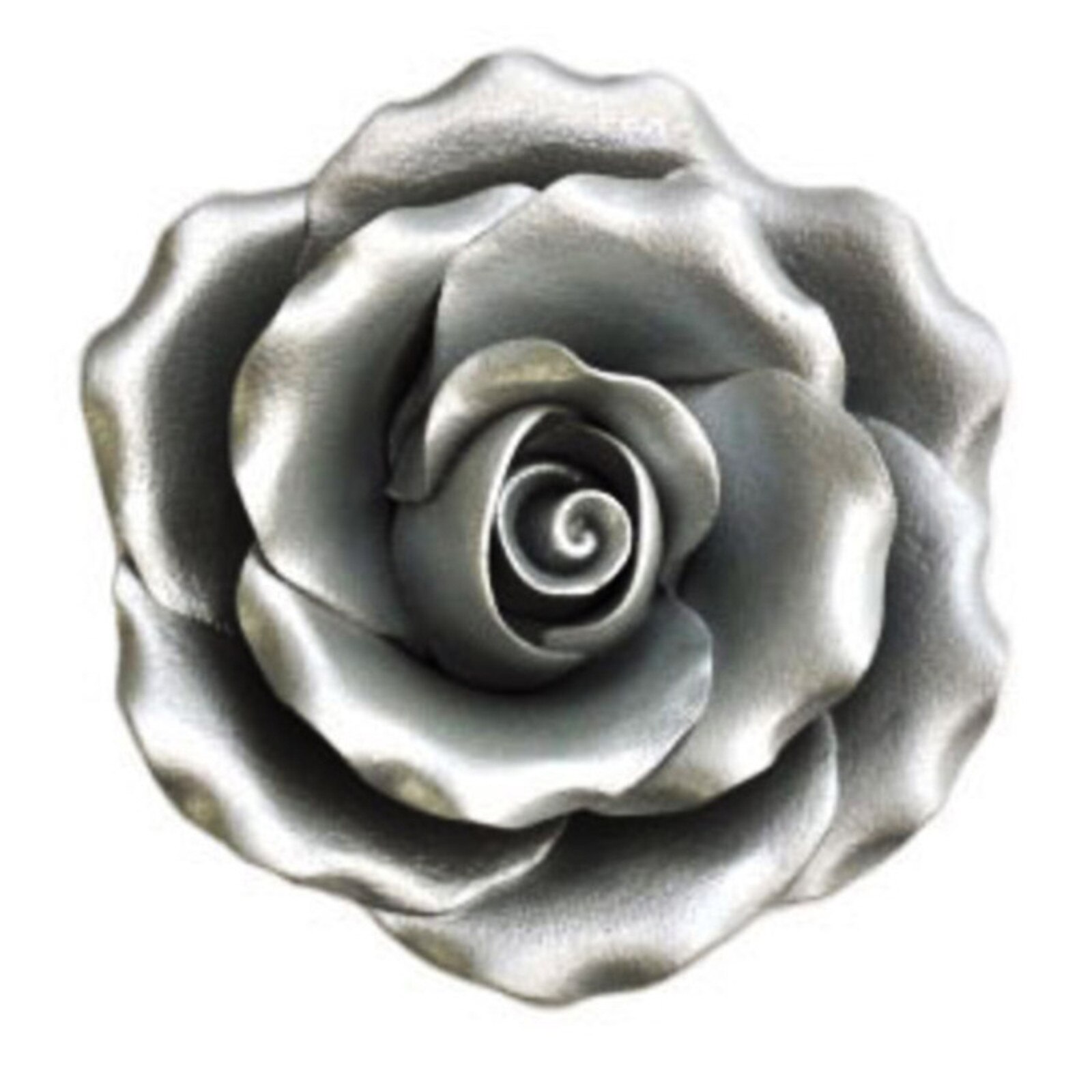GUM PASTE SILVER ROSE 3 1/4" 2 PACK