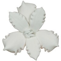 GUMPASTE ALSTROEMERIA LILY FLOWER WHITE WIRE