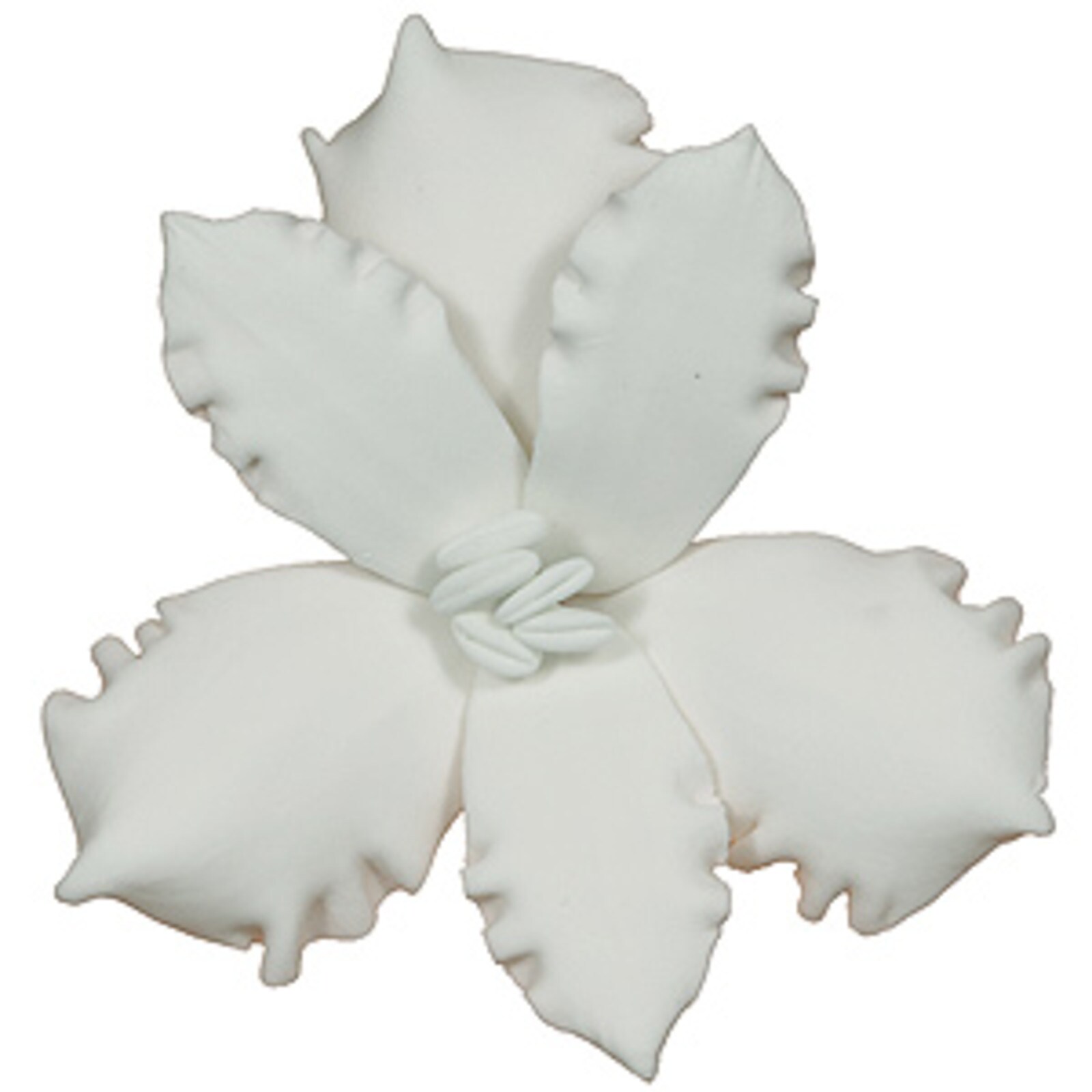 GUMPASTE ALSTROEMERIA LILY FLOWER WHITE WIRE