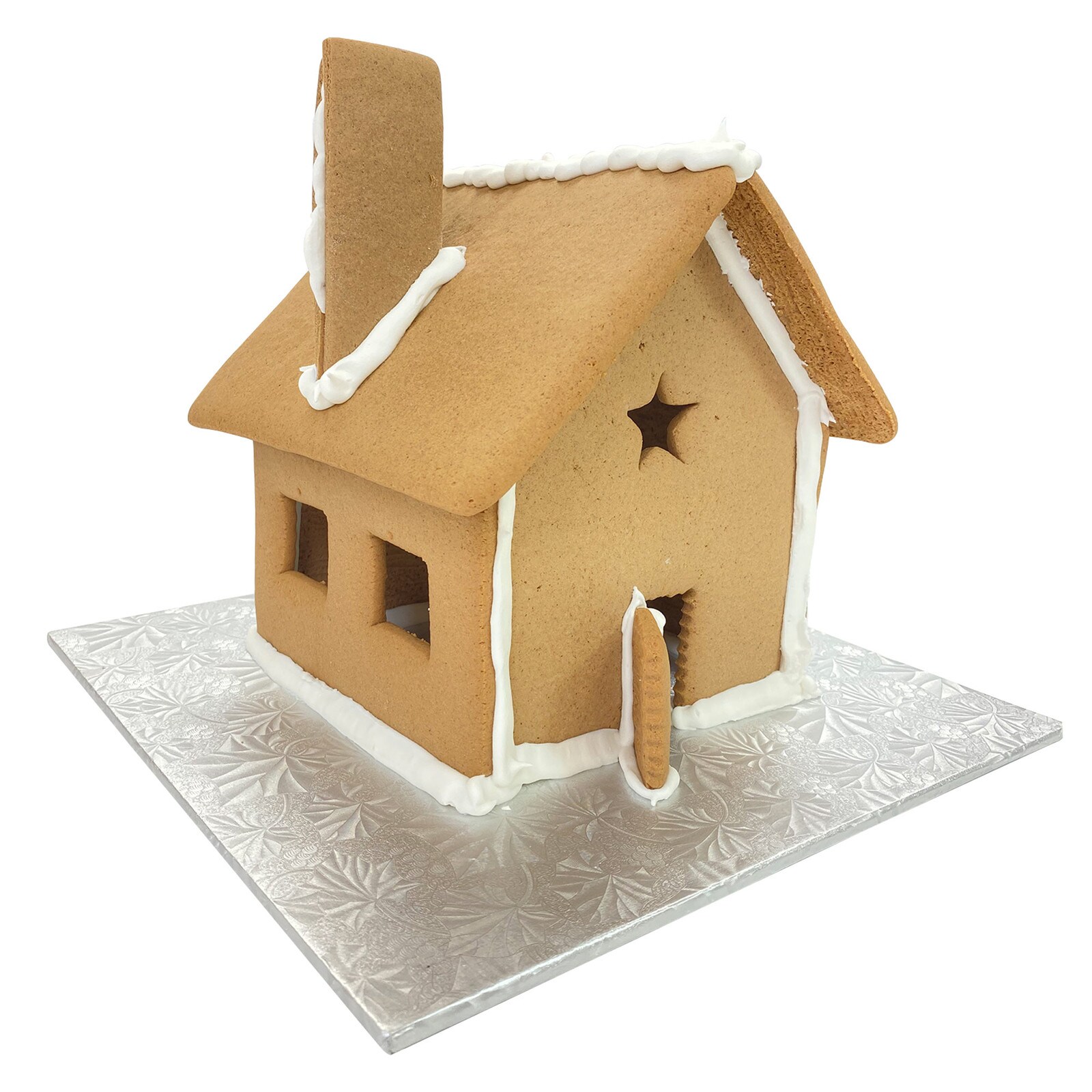 ASSEMBLED GINGERBREAD HOUSE 9" - PLAIN 