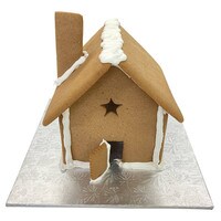 ASSEMBLED GINGERBREAD HOUSE 9" - PLAIN