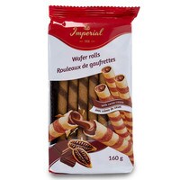 WAFER ROLLS WITH COCOA CREAM  6" - 160 G