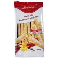 WAFER ROLLS WITH VANILLA CREAM  6" - 160 G