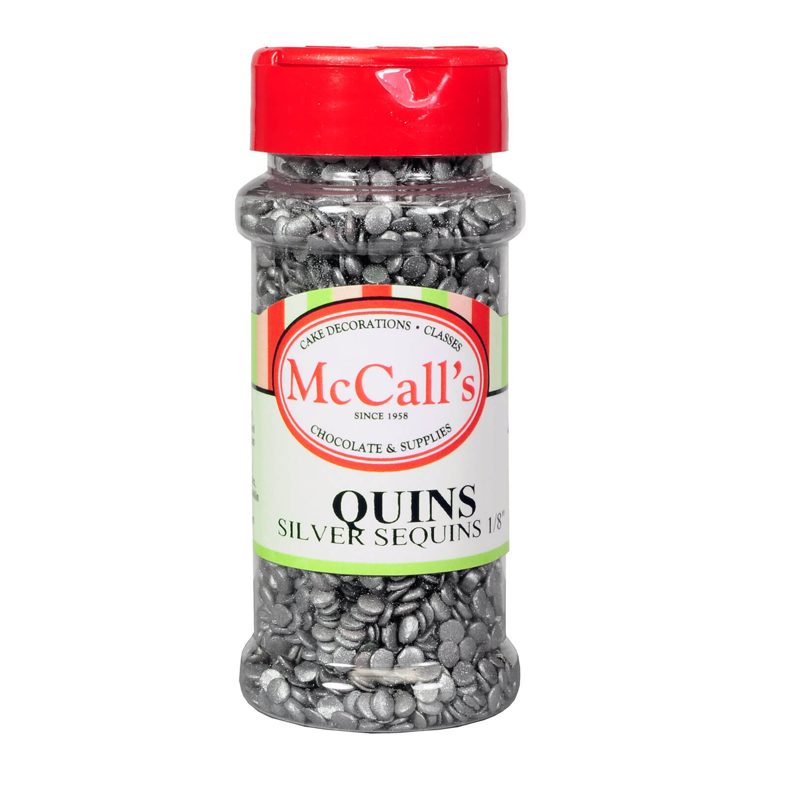 SILVER SEQUINS 1/8" 70 G