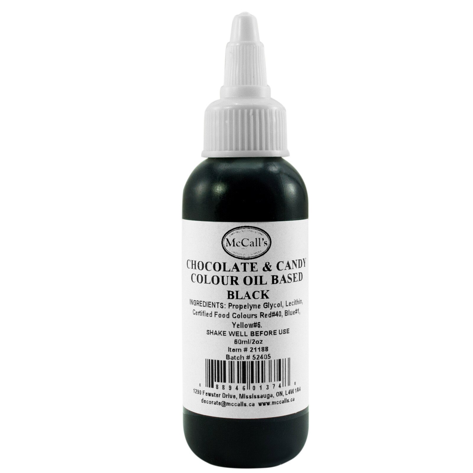 CANDY & CHOCOLATE COLOR - OIL BASED - BLACK 60 ML 