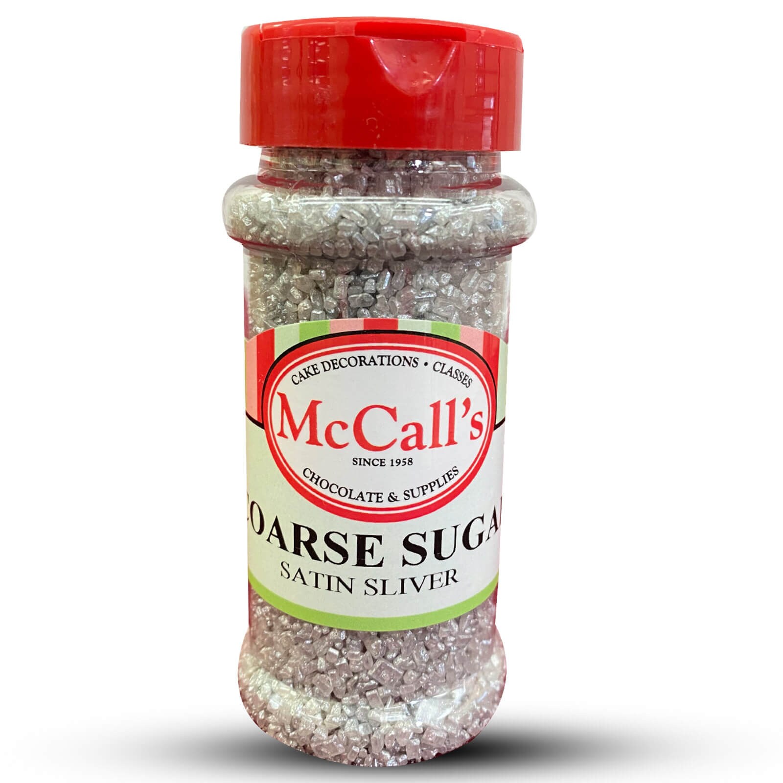 COARSE SUGAR - SATIN SILVER 100 G