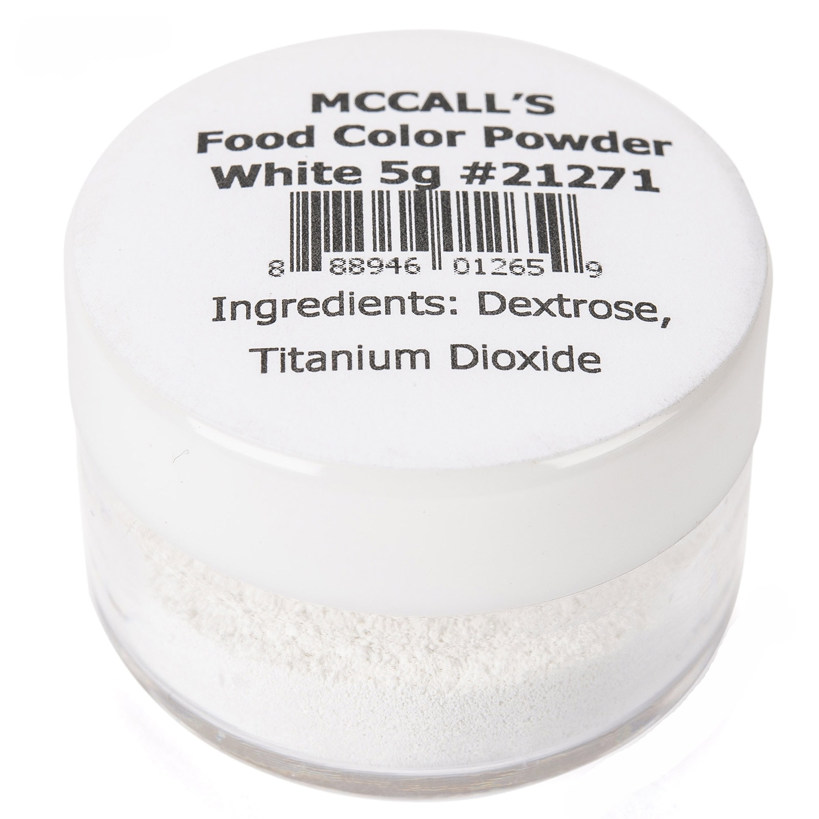 POWDER FOOD COLOR FOR CANDY & CHOCOLATE - WHITE 5 G