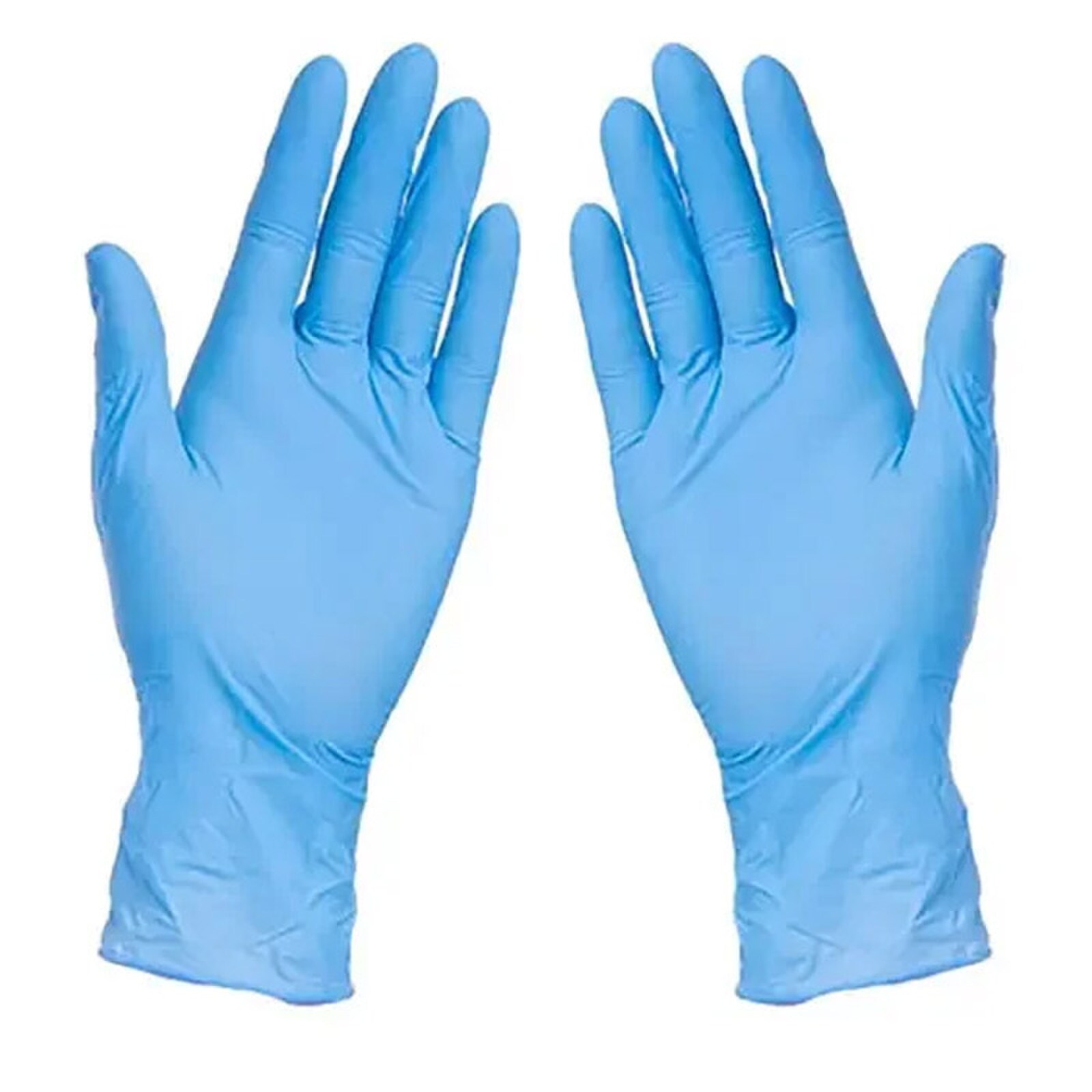 BLUE NITRILE POWDER-FREE GLOVES - 100 PER BOX
