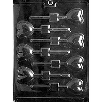 MOLD - ROUNDED HEART LOLLY 1 1/2" (7)