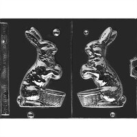 MOLD -3D BUNNY WITH BASKET & EGG 5 1/2"