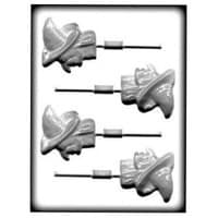 MOLD - WITCH HEAD LOLLY 2 1/2" (4)
