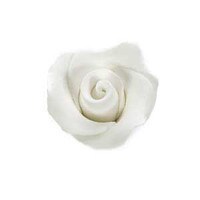 WHITE GUM PASTE ROSE BUD