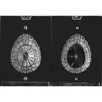 MOLD - 3D CUT GLASS EGG 5.5" - 2 PC 