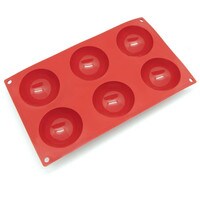 SILICONE PAN - 1/2 ROUND 2 3/4" (6 CAVITIES)
