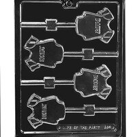 MOLD - BABY ONESIE LOLLY 2.5"X 2 3/4" (4)