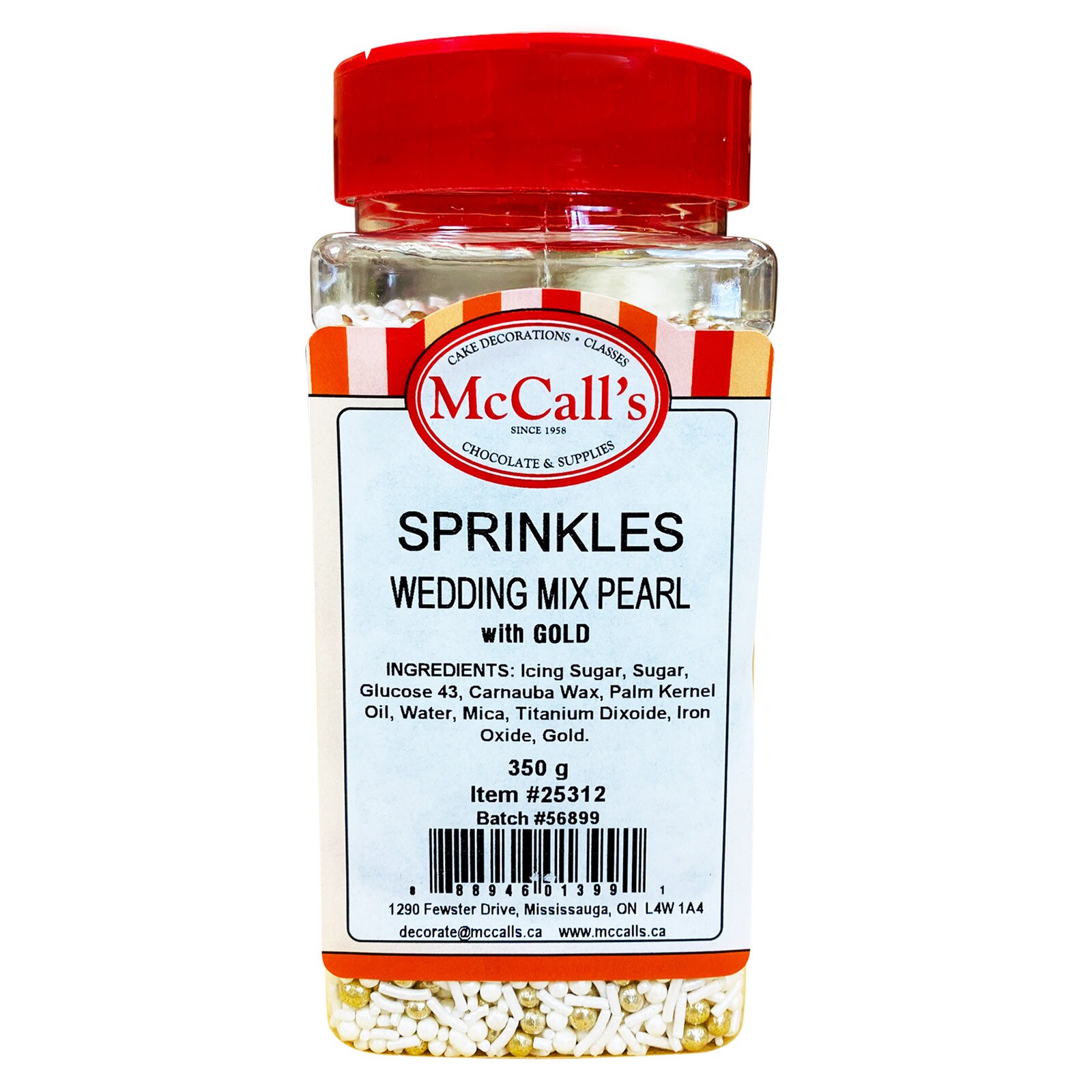 SPRINKLES WEDDING MIX PEARL WITH GOLD 350 G