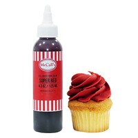 LIQUID GEL FOOD COLOR - SUPER RED 125 ML, 4.5 OZ