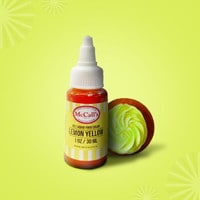 LIQUID GEL FOOD COLOR - LEMON YELLOW 30 ML / 1 OZ