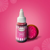 LIQUID GEL FOOD COLOR - FUCHSIA 30 ML / 1 OZ