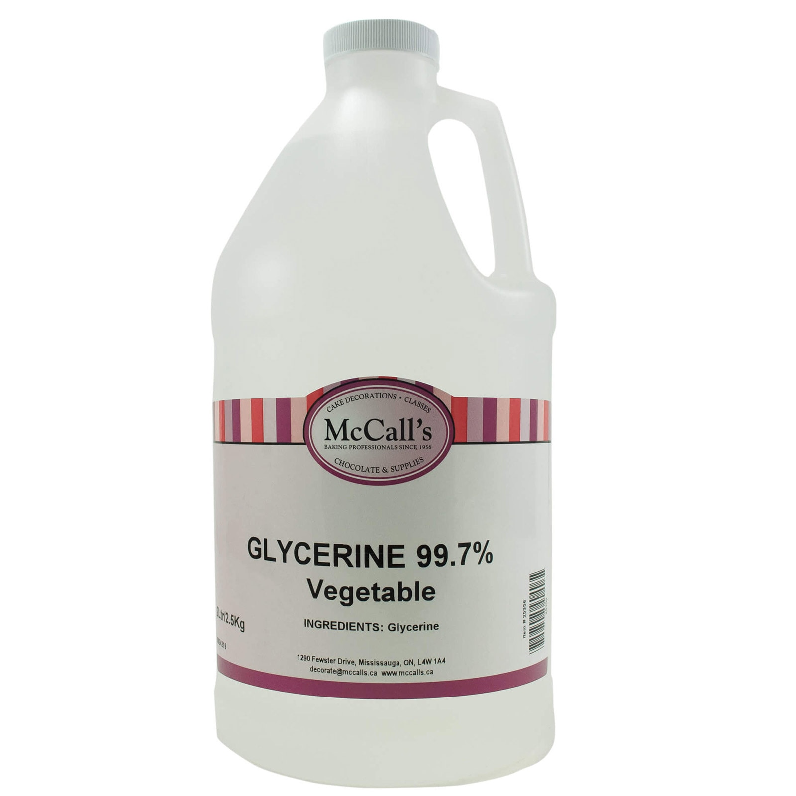 VEGETABLE GLYCERIN 99.7% - PURE FOOD GRADE 2.5 KG / 2 L
