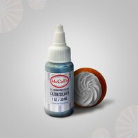 LIQUID GEL FOOD COLOR - SATIN SILVER 30 ML / 1 OZ