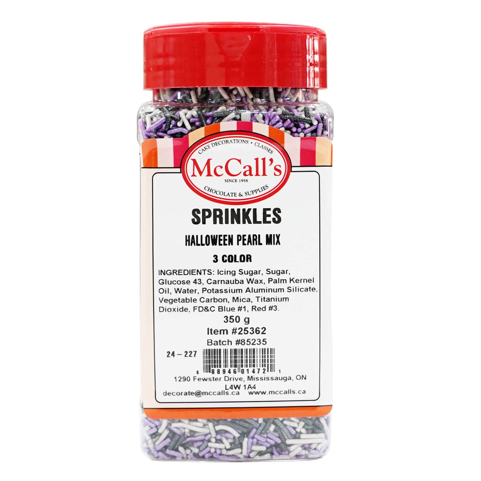 SPRINKLES HALLOWEEN PEARL MIX 3 COLOR 350 G