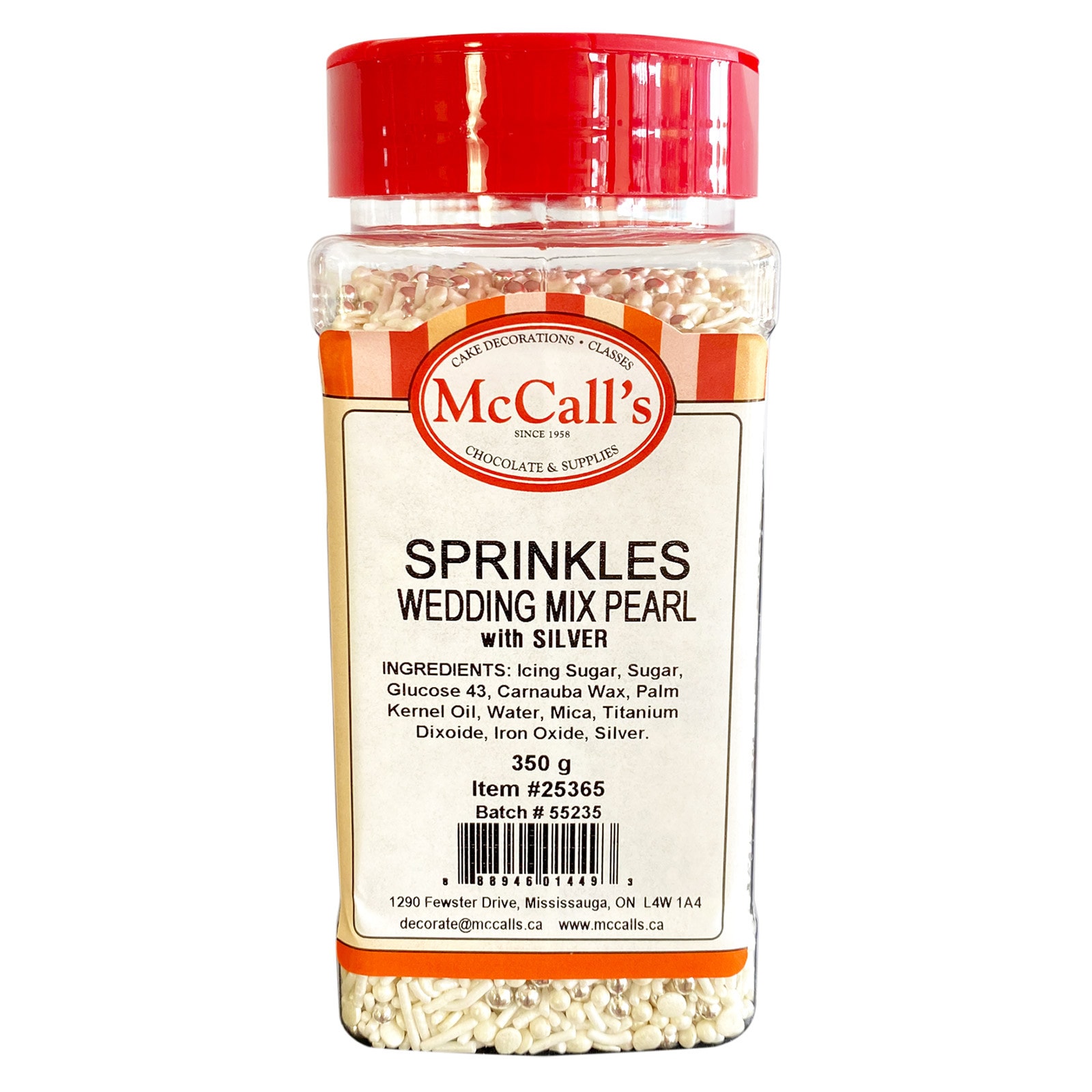 SPRINKLES WEDDING MIX PEARL WITH SILVER 350 G