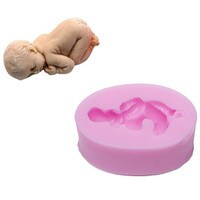 SILICONE MOLD - SLEEPING BABY 2"