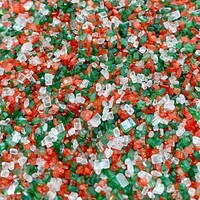 COARSE SUGAR WHITE, RED & GREEN MIX 