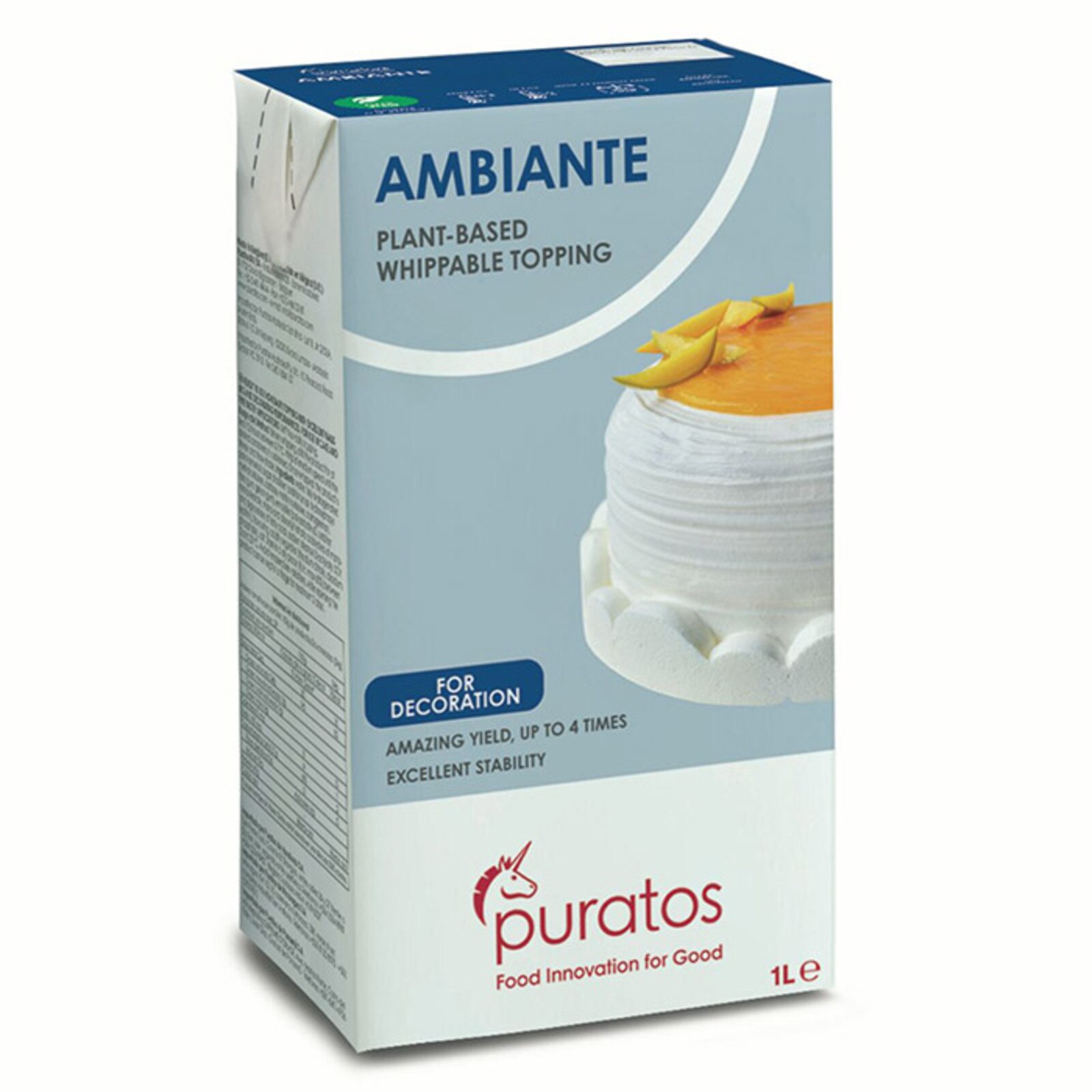 Puratos Ambiante Non Dairy Whip Cream 1 Litre McCall's