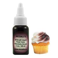 AIRBRUSH FOOD COLOR - CHOCOLATE BROWN 1 OZ / 30 ML