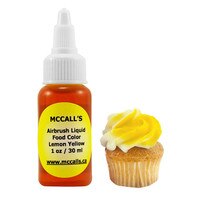 AIRBRUSH FOOD COLOR - LEMON YELLOW 1 OZ / 30 ML