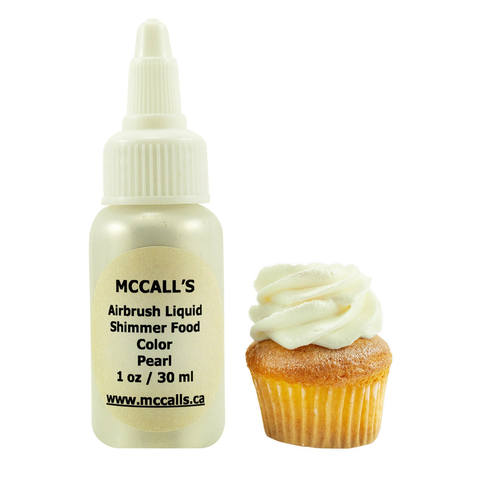 AIRBRUSH FOOD COLOR - PEARL SHIMMER 1 OZ / 30 ML