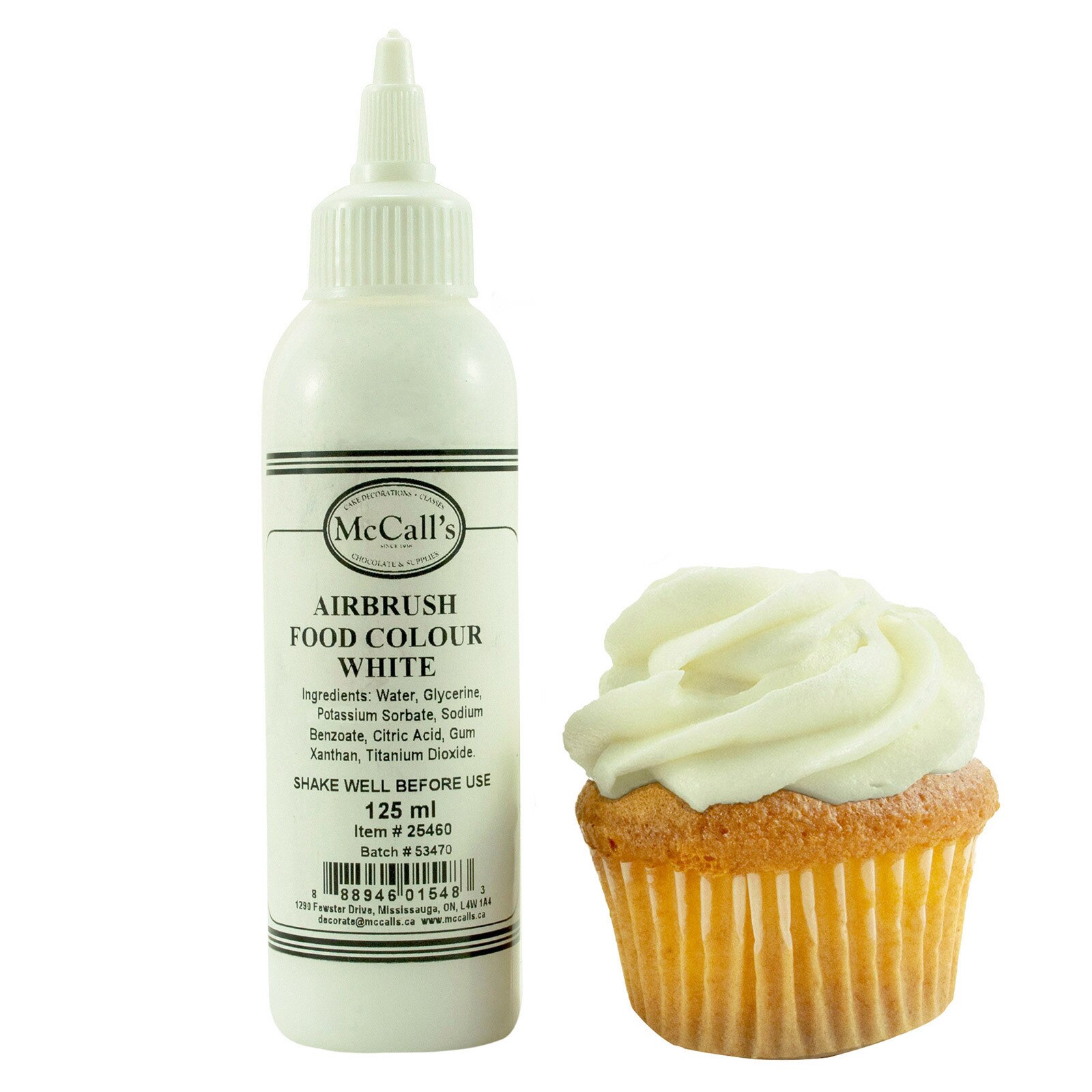 Airbrush Food Color White 125 ml (4 oz) McCall's