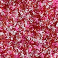 COARSE SUGAR - PINK RED & WHITE MIX  