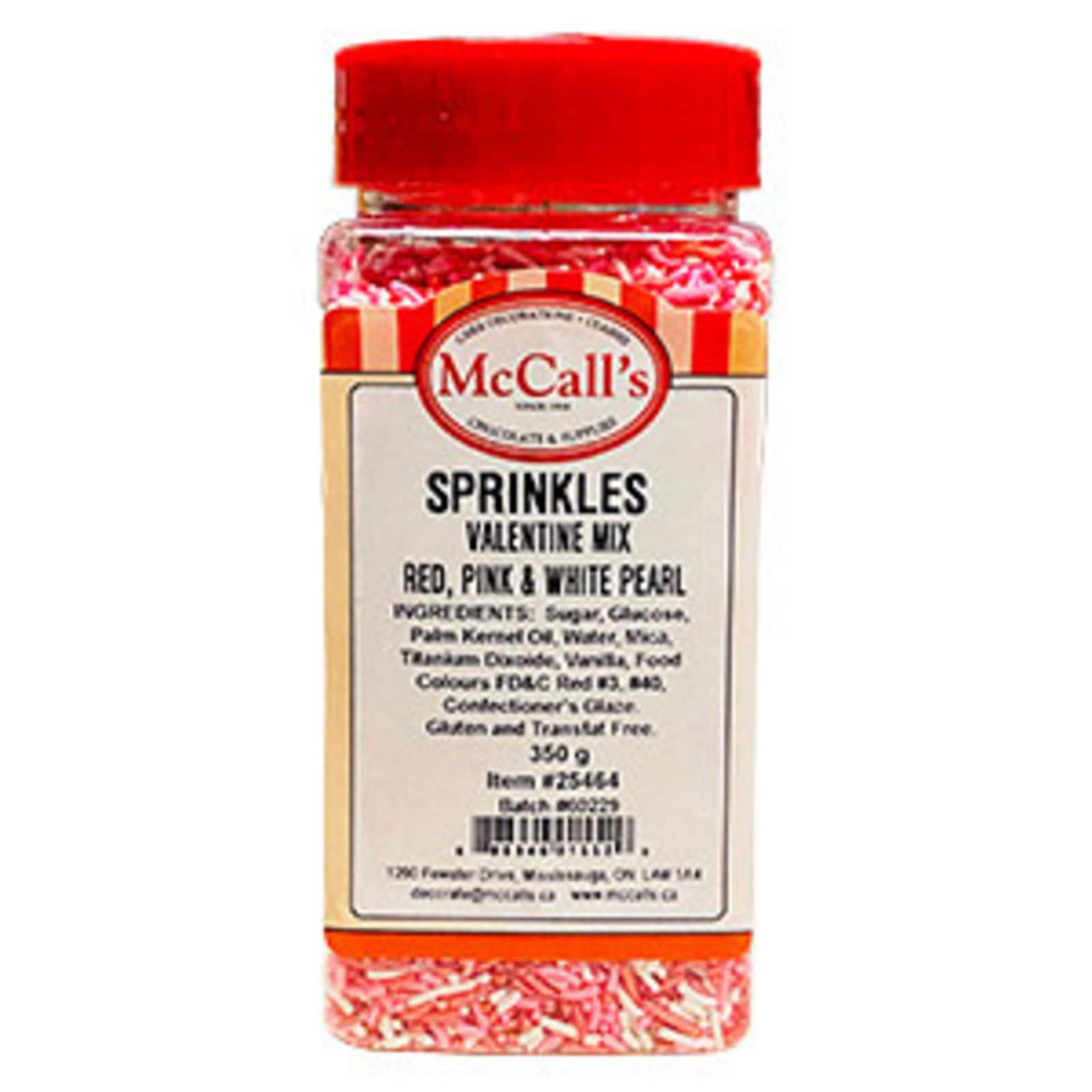 SPRINKLES MIX - RED PINK & WHITE PEARL
