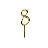BLING PICK - GOLD NUMBER EIGHT 