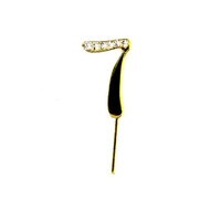 BLING PICK - GOLD NUMBER SEVEN 