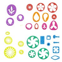 WILTON GUM PASTE FLOWER MAKING CUT-OUTS SET - 28 PCS